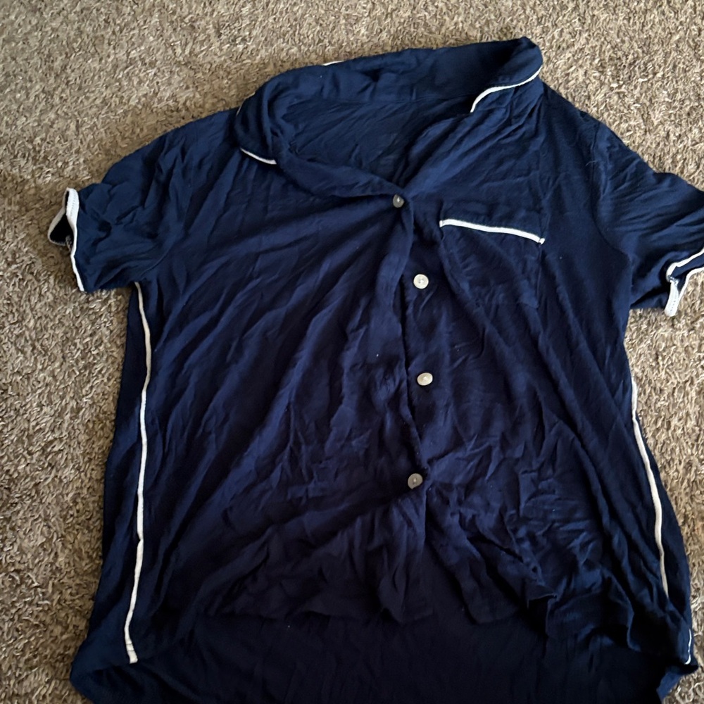 Stars Above Navy Blue Pajama Top
